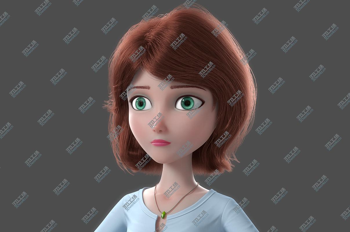 images/goods_img/202104093/3D model Cartoon Woman NoRig/2.jpg